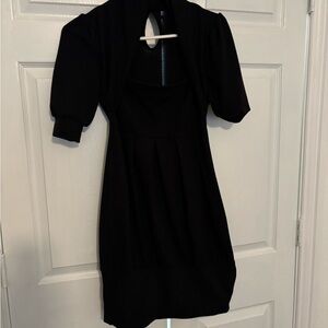 Rhapsody Classic Black Mini Dress